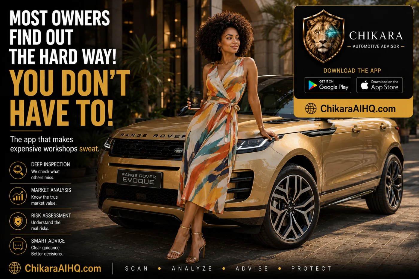 Automotive Advisor campaign creative: Most owners find out the hard way