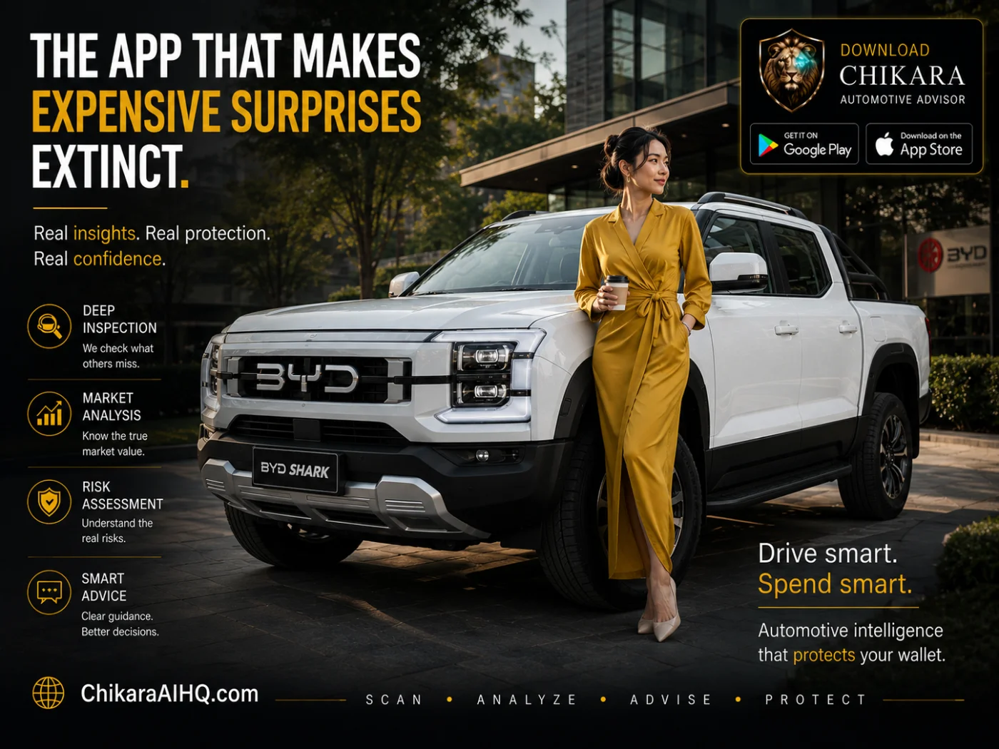 Automotive Advisor campaign creative: Expensive surprises, extinct